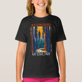 Camiseta Redwood National Park California Retro Distorcido