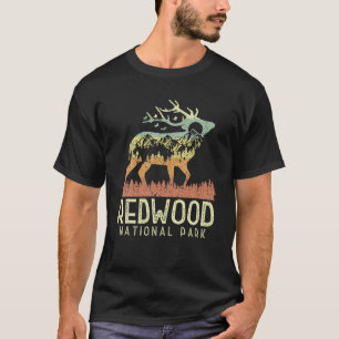 Camiseta Redwood National Park Retro Mountain Vintage Men W