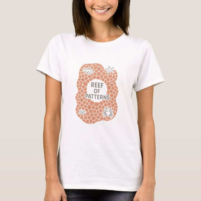Camiseta Reef Of Patterns Coral Frame T-Shirt (Frente)