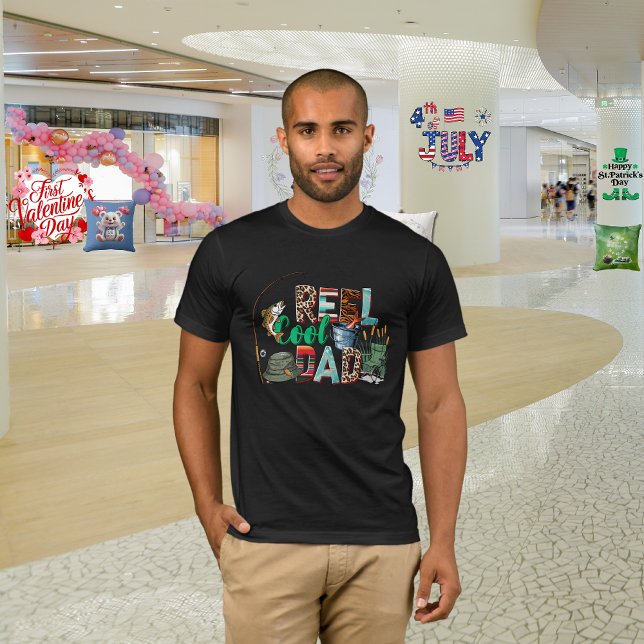 Camiseta "Reel Cool Dad" do Dia dos Pais (Criador carregado)