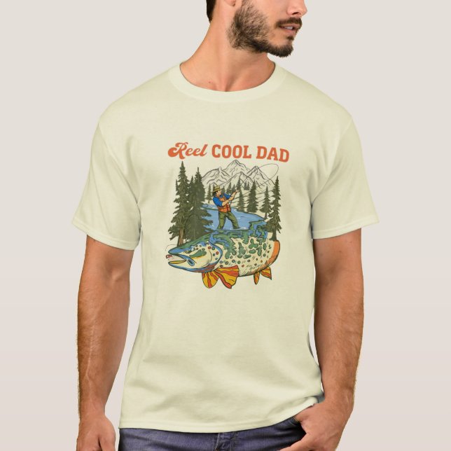 Camiseta Reel Cool Dad Fishing Father’s Day Gift for Angler (Frente)