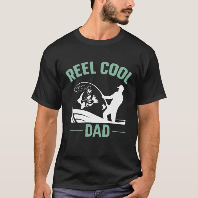 Camiseta Reel Cool Dad Fishing Rure Structure Spoon Papa Da (Frente)