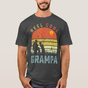 Camiseta Reel Cool Grampa Fathers Day Gift for Fishing Dad