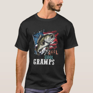 Camiseta Reel Cool Gramps Camuflagem Bandeira Americana Dia