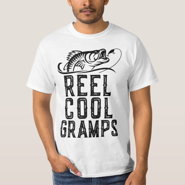 Camiseta Reel Cool Gramps Fishing Funny Christmas Grandpa G (Frente)