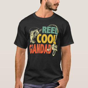 Camiseta Reel Cool Grandad Fishing s, Funny Fathers Day Fis