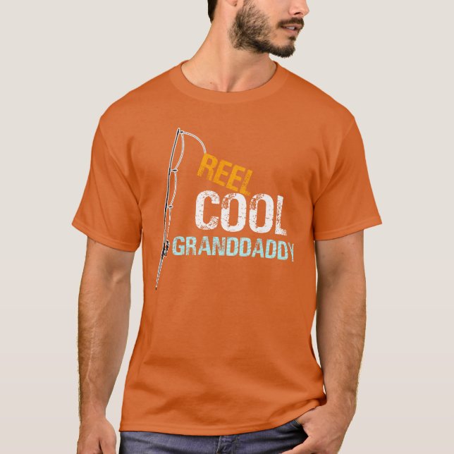 Camiseta Reel Cool Granddaddy Fishing Grandfather Grandpa g (Frente)