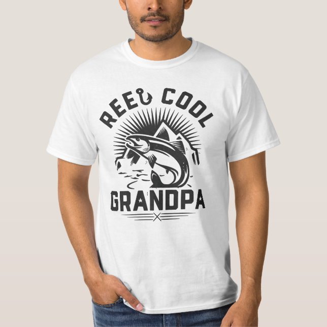 Camiseta Reel Cool Grandpa Fishing T-Shirt (Frente)