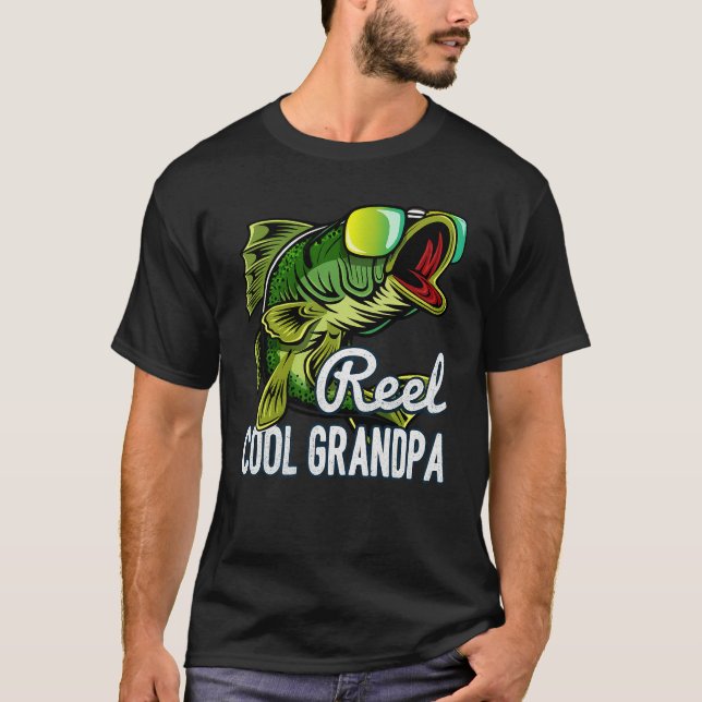 Camiseta Reel Cool Grandpa Fishing T-Shirt – Funny Bass Fis (Frente)