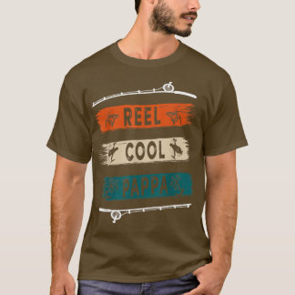 Camiseta Reel Cool Pappa Fisherman Funny Fishing Tee 
