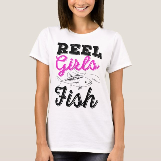 Camiseta Reel Girls Fish T-Shirt – Women’s Fishing Shirt  (Frente)