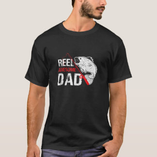 Camiseta Reel Incrível Pai Sarcasm cita Piada Anglers Hobbi