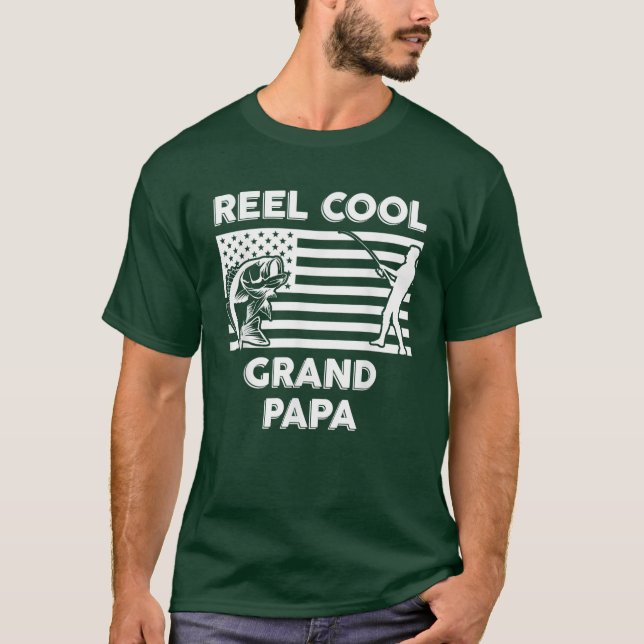 Camiseta Reel Legal Grandpapa Pai Avô Anglês Fish (Frente)