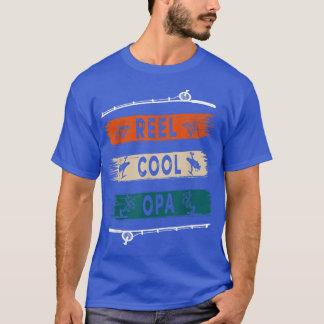 Camiseta Reel Legal Opa Pescador Engraçado Teia de Pesca 