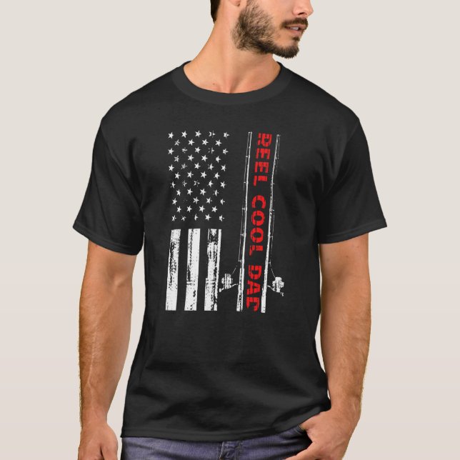 Camiseta Reel Legal Pai Pesca Rod Fish Pescador Usa Ameri (Frente)