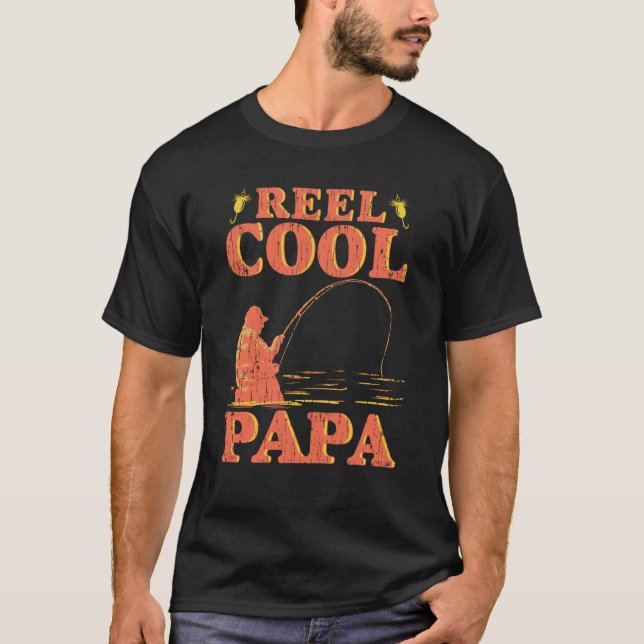Camiseta Reel Legal Papa Funny Dia de os pais de Pesca (Frente)