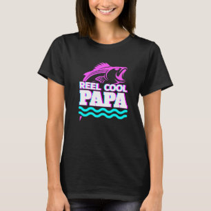 Camiseta Reel Legal Papa Pai de pesca Pescador Retro Vaporw