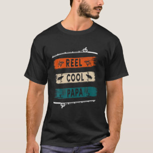 Camiseta Reel Legal Papa Pescador Engraçado Chá de Pesca