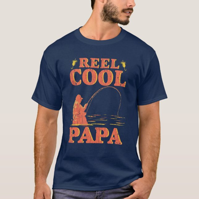 Camiseta Reel Legal Papa Pescador Pai de Passageiros (Frente)