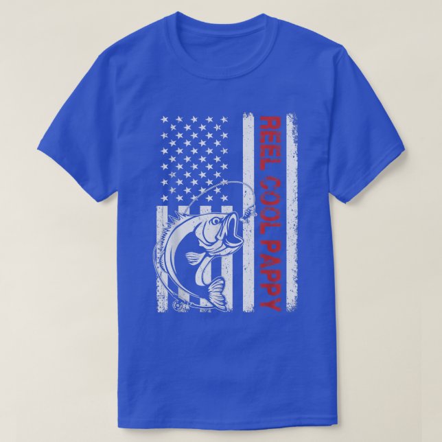 Camiseta Reel Legal Pappy USA Bandeira Dia de os pais (Frente do Design)