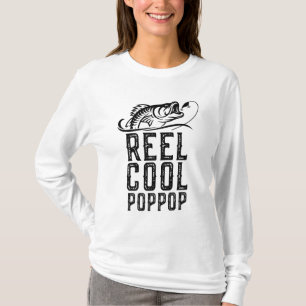Camiseta Reel Legal Pop-Pop a Pesca Funny Avô Pop Gif