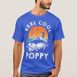 Camiseta Reel Legal Poppy Engraçado Pescador de Pesca Avô F