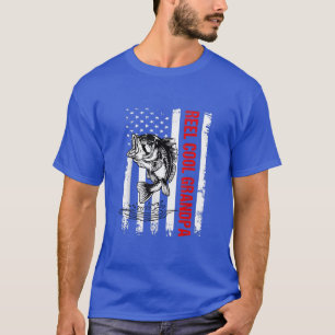Camiseta Reel Legal VovôDia Pai de Pesca para Pai ou Gra