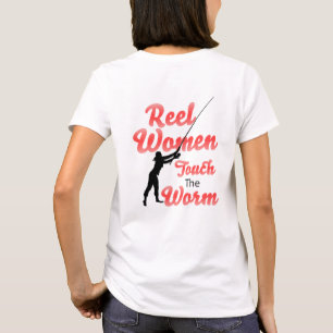 Camiseta Reel Women Toca O Verme Pesonalize NAME T-Shirt