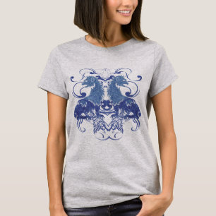 Camiseta Reelaboração de Leões Vintage com Espirais