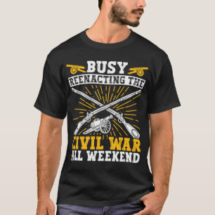 Camiseta Reena da Guerra Civil no Fim de Semana da Guerra C