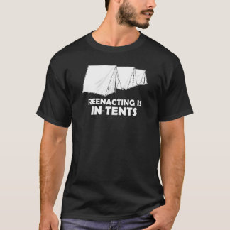 Camiseta Reenacting é intenções - cores escuras