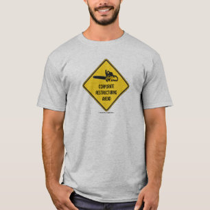 Camiseta Reestruturação incorporada adiante (sinal da ser