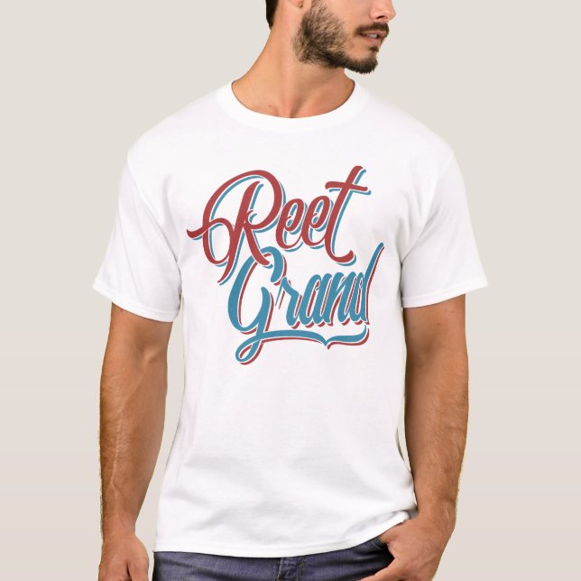 Camiseta Reet Grand Yorkshire England Slang Dialeto (Frente)