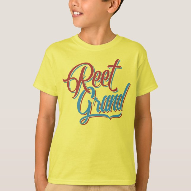 Camiseta Reet Grand Yorkshire England Slang Dialeto (Frente)