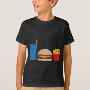 Camiseta refeição do fast food