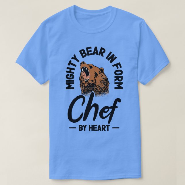 Camiseta Refeições para Cozinhar do Urso do Amante de os an (Frente do Design)
