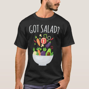 Camiseta Refeições Saudáveis Obtiveram Salada Tacho Comida