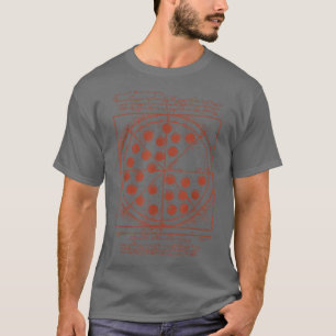 Camiseta Referência de Filme Engraçado da Vitruvian Pizza T