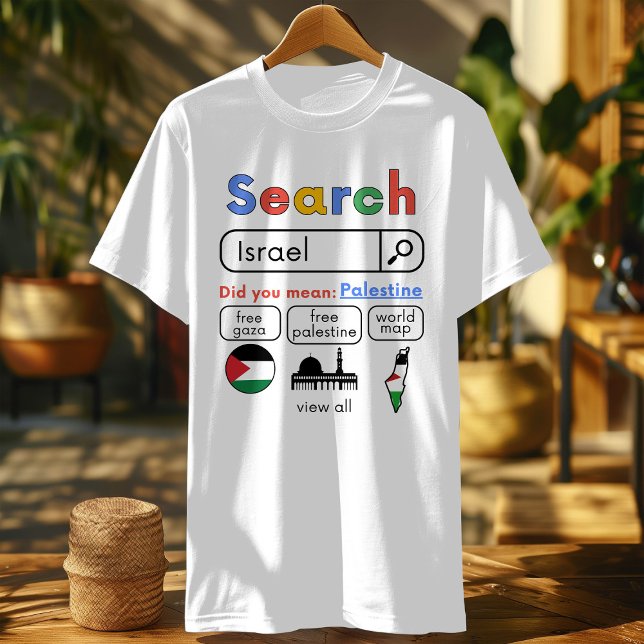 Camiseta Referiu-se à marcha palestina pró-palestina? (Criador carregado)
