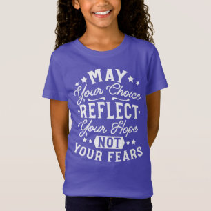 Camiseta Reflete Esperança Não Medo – Citação Motivacional