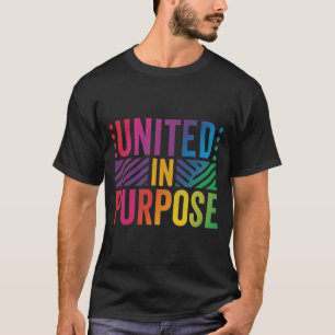 Camiseta Refletor Negrito: Unidos na Camisa-T de Propósito