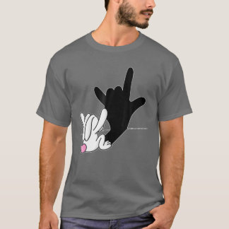 Camiseta Reflexão Bunny Eu Amo Você Linguagem de Sinais de