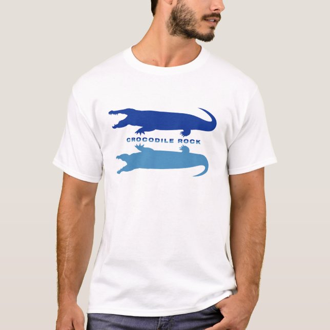 Camiseta Reflexão Crocodilo (Azul) (Frente)