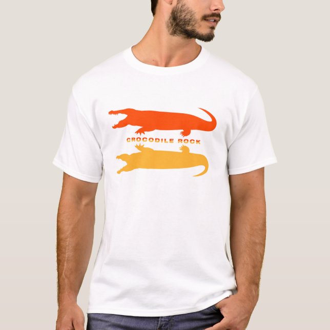 Camiseta Reflexão Crocodilo (Laranja) (Frente)