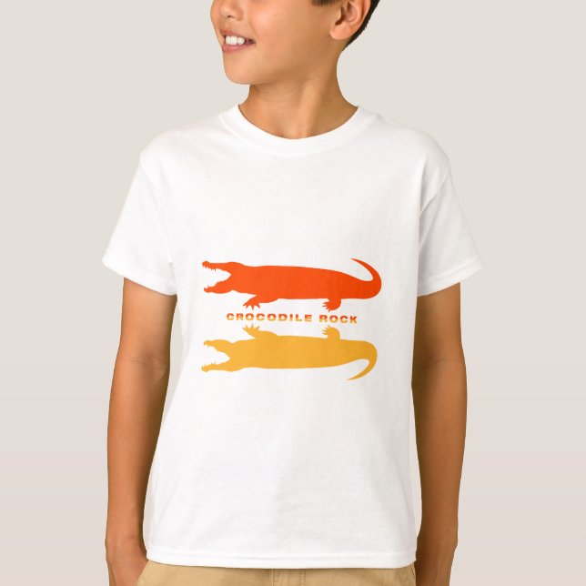 Camiseta Reflexão Crocodilo (Laranja) (Frente)