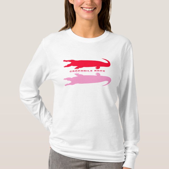 Camiseta Reflexão Crocodilo (Vermelho) (Frente)