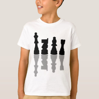 Camiseta Reflexão das partes de xadrez