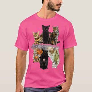 Camiseta Reflexão De Gato Engraçado Citação De Dia de os na