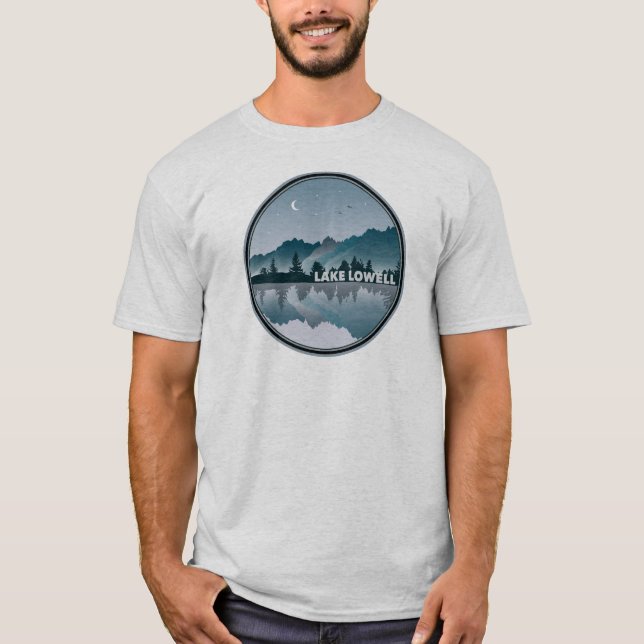 Camiseta Reflexão do Lago Lowell Idaho (Frente)