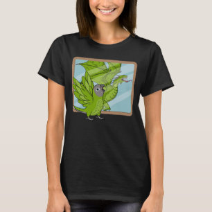 Camiseta Reflexão do Papagaio e Dragão I Conure com a Cabeç